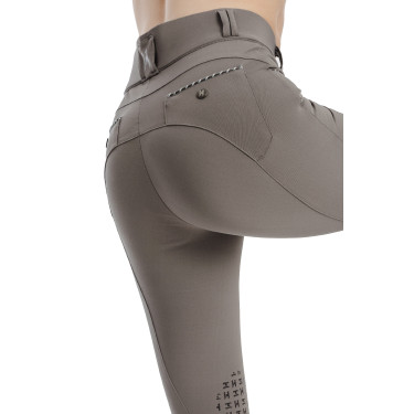 Pantalon Horseware Newmarket taille mi haute grip genoux Orage Bleu Pantalon Horseware Newmarket taille mi haute grip genoux Orage Bleu