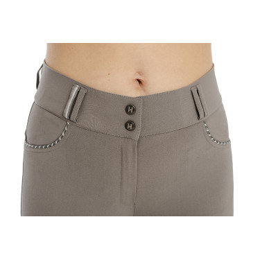 Pantalon Horseware Newmarket taille mi haute grip genoux Orage Bleu Pantalon Horseware Newmarket taille mi haute grip genoux Orage Bleu