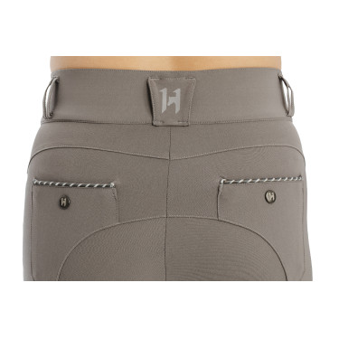 Pantalon Horseware Newmarket taille mi haute grip genoux Orage Bleu Pantalon Horseware Newmarket taille mi haute grip genoux Orage Bleu