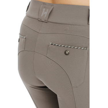 Pantalon Horseware Newmarket taille mi haute grip genoux Orage Bleu Pantalon Horseware Newmarket taille mi haute grip genoux Orage Bleu