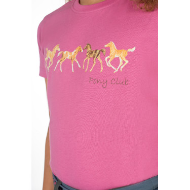 T-shirt enfants Pony Club HKM Rose T-shirt enfants Pony Club HKM Rose