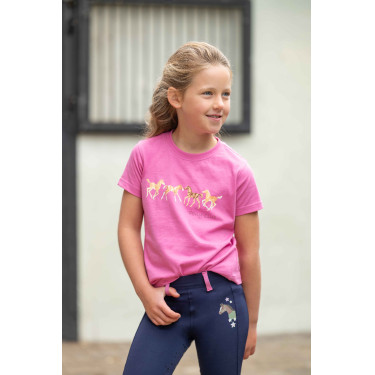 T-shirt enfants Pony Club HKM Rose T-shirt enfants Pony Club HKM Rose