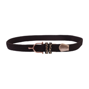 Ceinture élastique Rosegold Glamour Style HKM Marron / or rose