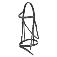 Bridon Cheval de Trait Cuir Marron