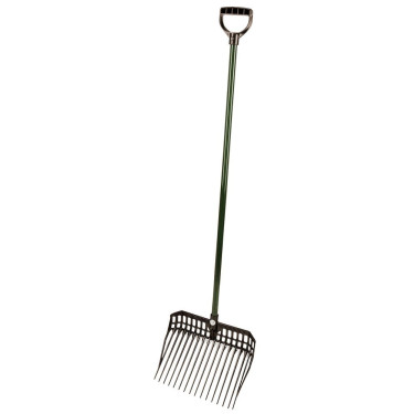 Fourche à copeaux EcoFork Kerbl avec manche Noir