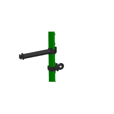 Isolateur annulaire clip T-Post AKO par 25 Noir Isolateur annulaire clip T-Post AKO par 25 Noir