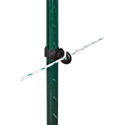 Isolateur annulaire clip T-Post AKO par 25 Noir Isolateur annulaire clip T-Post AKO par 25 Noir