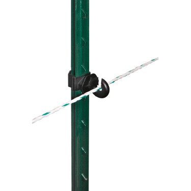 Isolateur annulaire clip T-Post AKO par 25 Noir Isolateur annulaire clip T-Post AKO par 25 Noir