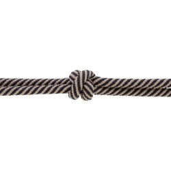 Licol corde noué Covalliero Marine / beige Bleu