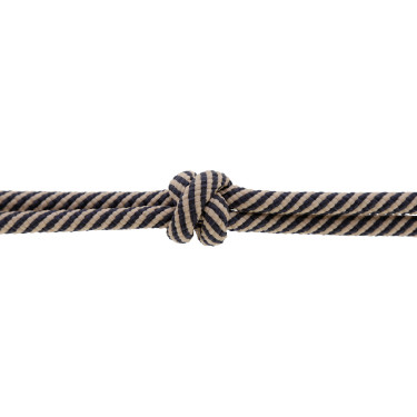 Licol corde noué Covalliero Marine / beige Bleu
