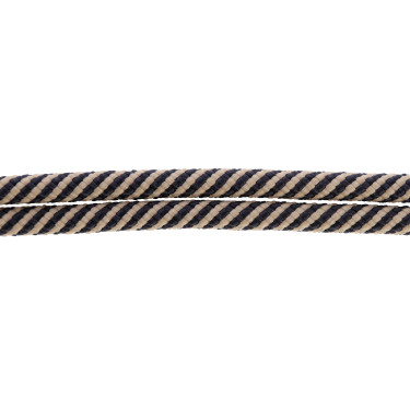 Licol corde noué Covalliero Marine / beige Bleu