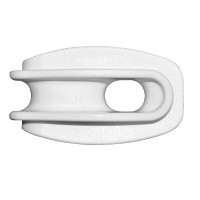 Isolateur type œuf en polyamide pour fil d'acier AKO Blanc Isolateur type œuf en polyamide pour fil d'acier AKO Blanc