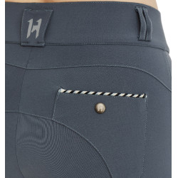 Pantalon Horseware Newmarket taille mi haute grip genoux Orchidée indigo Violet