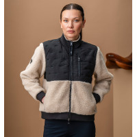 Polaire Horseware AA Lorenza zip femme Sable / noir Jaune