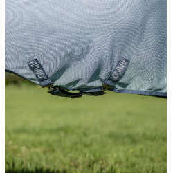 Chemise Anti-Mouches Pour Poney Amigo® Bug Rug Plus Bleu chiné / bleu / argent