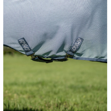 Chemise Anti-Mouches Pour Poney Amigo® Bug Rug Plus Bleu chiné / bleu / argent