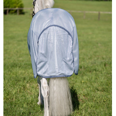 Chemise Anti-Mouches Pour Poney Amigo® Bug Rug Plus Bleu chiné / bleu / argent