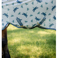 Chemise anti-mouches Horseware Amigo Bug Rug XL Plus Motif libellule / argent / bleu / sauge Motifs Chemise anti-mouches Horseware Amigo Bug Rug XL Plus Motif libellule / argent / bleu / sauge Motifs