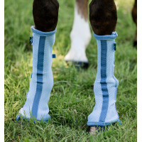 Guêtres anti-mouches Horseware par 2 Bleu chiné / bleu / argent Guêtres anti-mouches Horseware par 2 Bleu chiné / bleu / argent