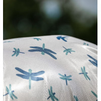 Couverture anti-mouches Horseware Amigo Integrated Motif libellule / argent / bleu / sauge Motifs