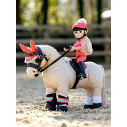 Bonnet anti-mouches pour jouet Mini Poney LeMieux Coral crush Orange Bonnet anti-mouches pour jouet Mini Poney LeMieux Coral crush Orange