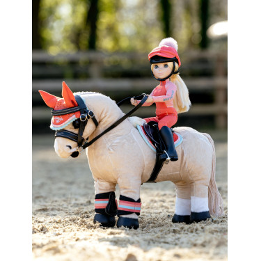 Bonnet anti-mouches pour jouet Mini Poney LeMieux Coral crush Orange Bonnet anti-mouches pour jouet Mini Poney LeMieux Coral crush Orange