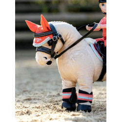 Bonnet anti-mouches pour jouet Mini Poney LeMieux Coral crush Orange Bonnet anti-mouches pour jouet Mini Poney LeMieux Coral crush Orange