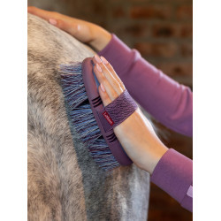 Brosse LeMieux souple Flexi Powder blue Bleu