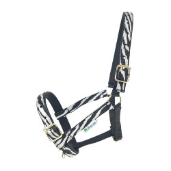 Licol Bucas Dublin Zebra / noir Motifs Licol Bucas Dublin Zebra / noir Motifs