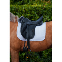 Tapis de selle Bucas Show-Line Dressage Blanc / blanc
