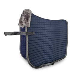 Tapis de selle Bucas Show-Line Dressage Marine / gris Bleu