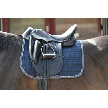 Tapis de selle Bucas Show-Line Dressage Marine / gris Bleu