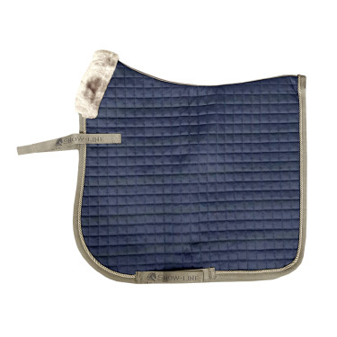 Tapis de selle Bucas Show-Line Dressage Marine / gris Bleu
