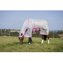 Couverture anti-mouches Bucas Buzz-Off X Bleu blossom