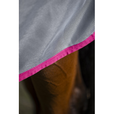 Couverture anti-mouches Bucas Buzz-Off Rain avec couvre-cou Bleu blossom