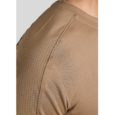 T-shirt mesh Montar MoLui homme Latté Marron