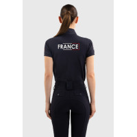 Polo Harcour Fuega Harcour manches courtes femme France Marine Bleu marine