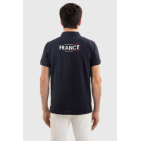 Polo Harcour Fuego manches courtes homme France Marine Bleu marine Polo Harcour Fuego manches courtes homme France Marine Bleu marine