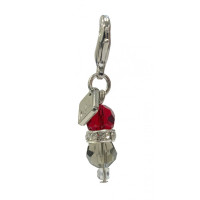Charm LeMieux pour bonnet anti-mouches Bordeaux / gris Charm LeMieux pour bonnet anti-mouches Bordeaux / gris