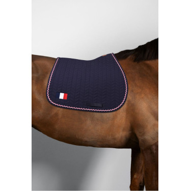 Tapis de selle Harcour Fairytale France Marine Bleu marine