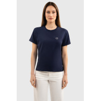 Tee-shirt Harcour Hydra manches courtes femme Marine Bleu marine