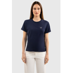Tee-shirt Harcour Hydra manches courtes femme Marine Bleu marine