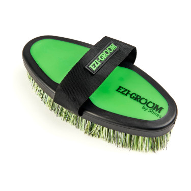 Brosse douce Ezi-Groom Shires 20 cm Citron vert