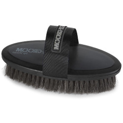 Brosse douce Ezi-Groom Shires 20 cm Noir