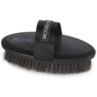 Brosse douce Ezi-Groom Shires 20 cm Noir