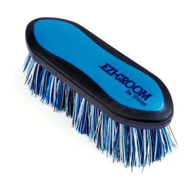 Brosse dure Ezi-Groom Shires 17 cm Bleu brillant