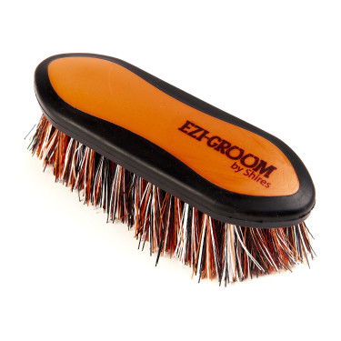 Brosse dure Ezi-Groom Shires 17 cm Orange