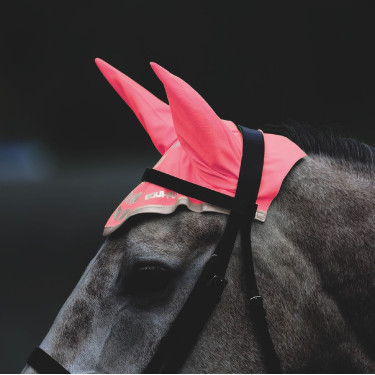 Bonnet anti-mouches EQUI-FLECTOR® Rose vif