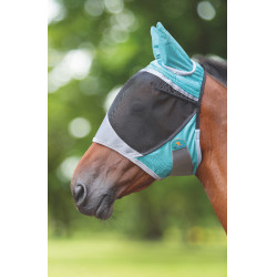 Masque anti-mouches Shires FlyGuard Pro Deluxe avec oreilles Masque anti-mouches Shires FlyGuard Pro Deluxe avec oreilles