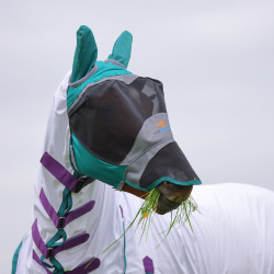 Masque anti-mouches Shires FlyGuard Pro Deluxe avec oreilles et nez Masque anti-mouches Shires FlyGuard Pro Deluxe avec oreilles et nez